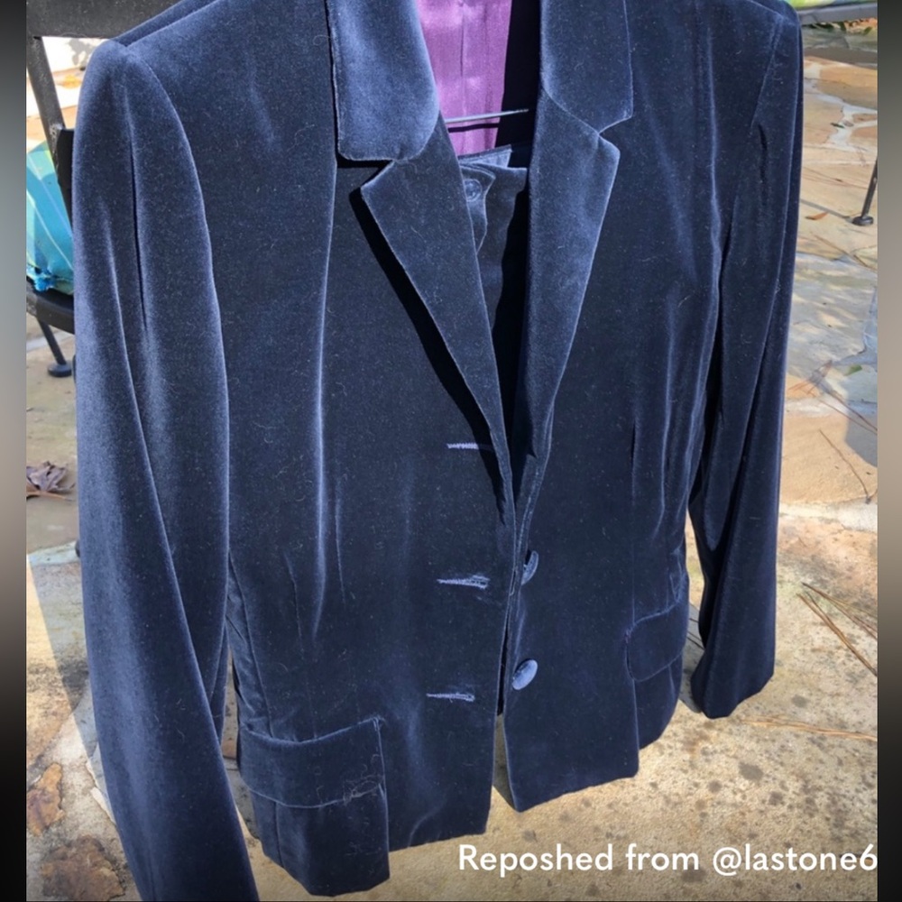 Bisou Bisou Navy Velvet Suit